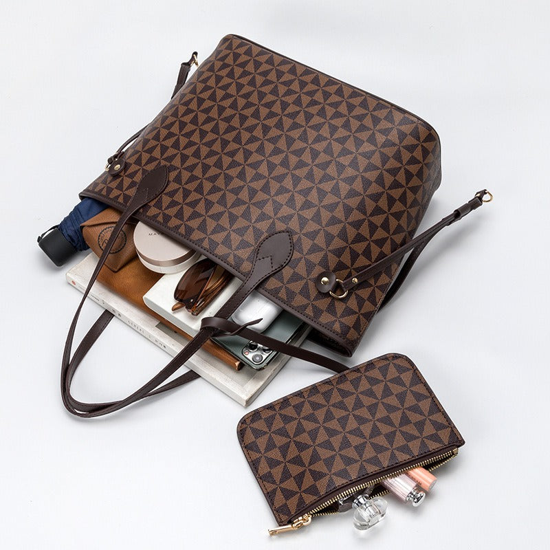 Windmill Pattern Handheld and Shoulder Bag Set - Novalito