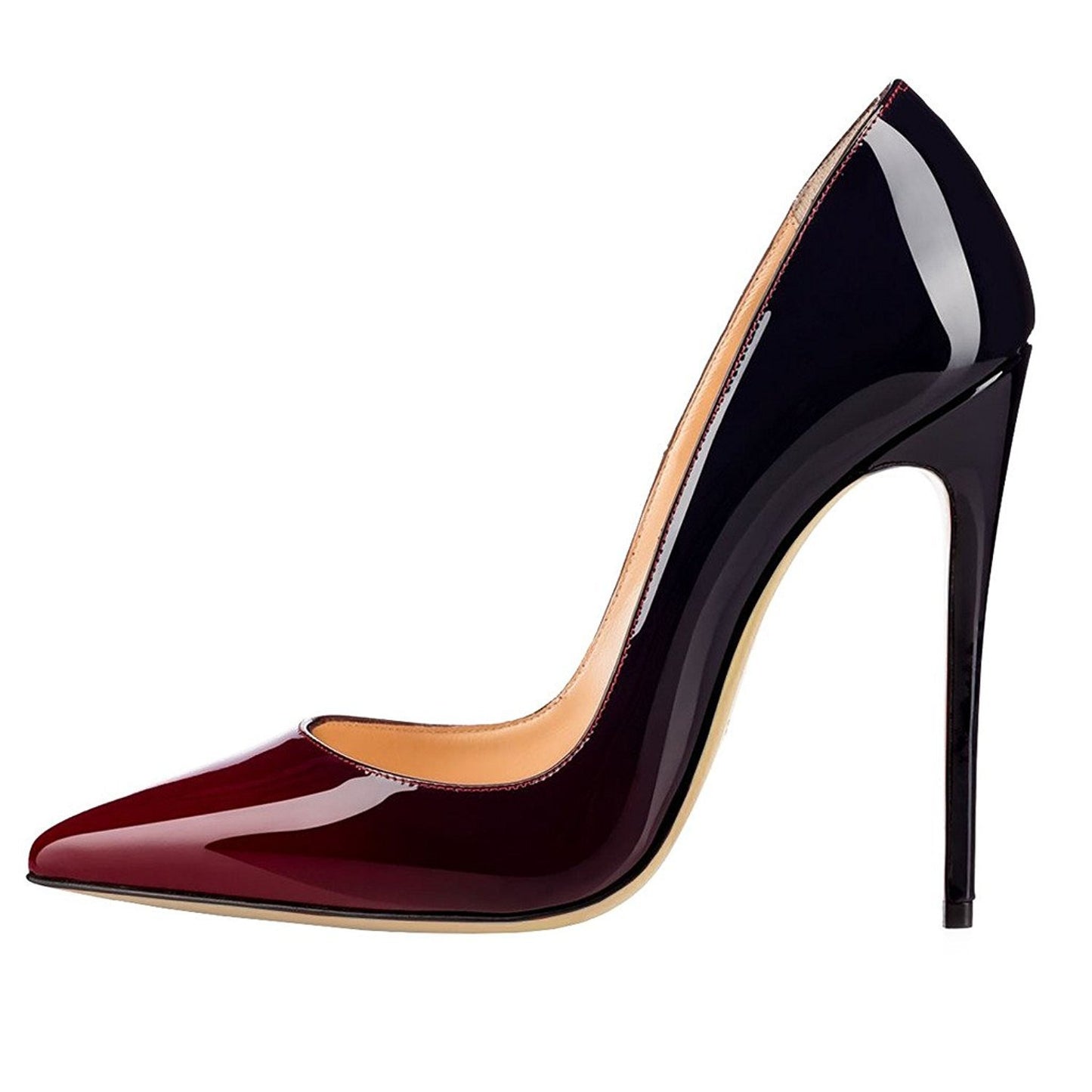 Gradient patent leather pointed high heels - Novalito