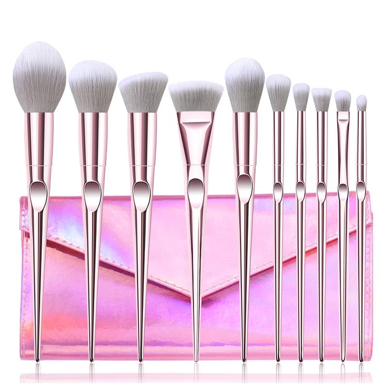 10Pcs Makeup Brush Set - Novalito