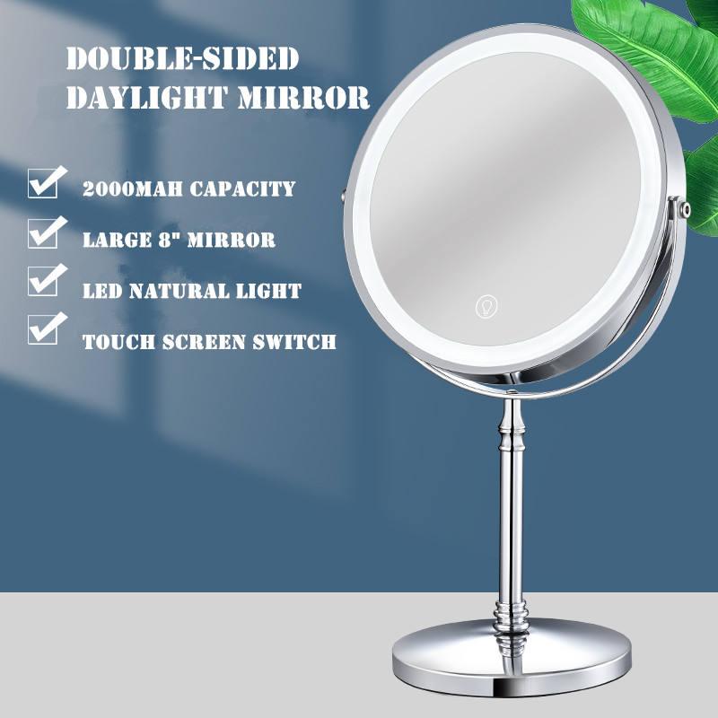 Magnifying Dual sided Mirror with Light - Novalito