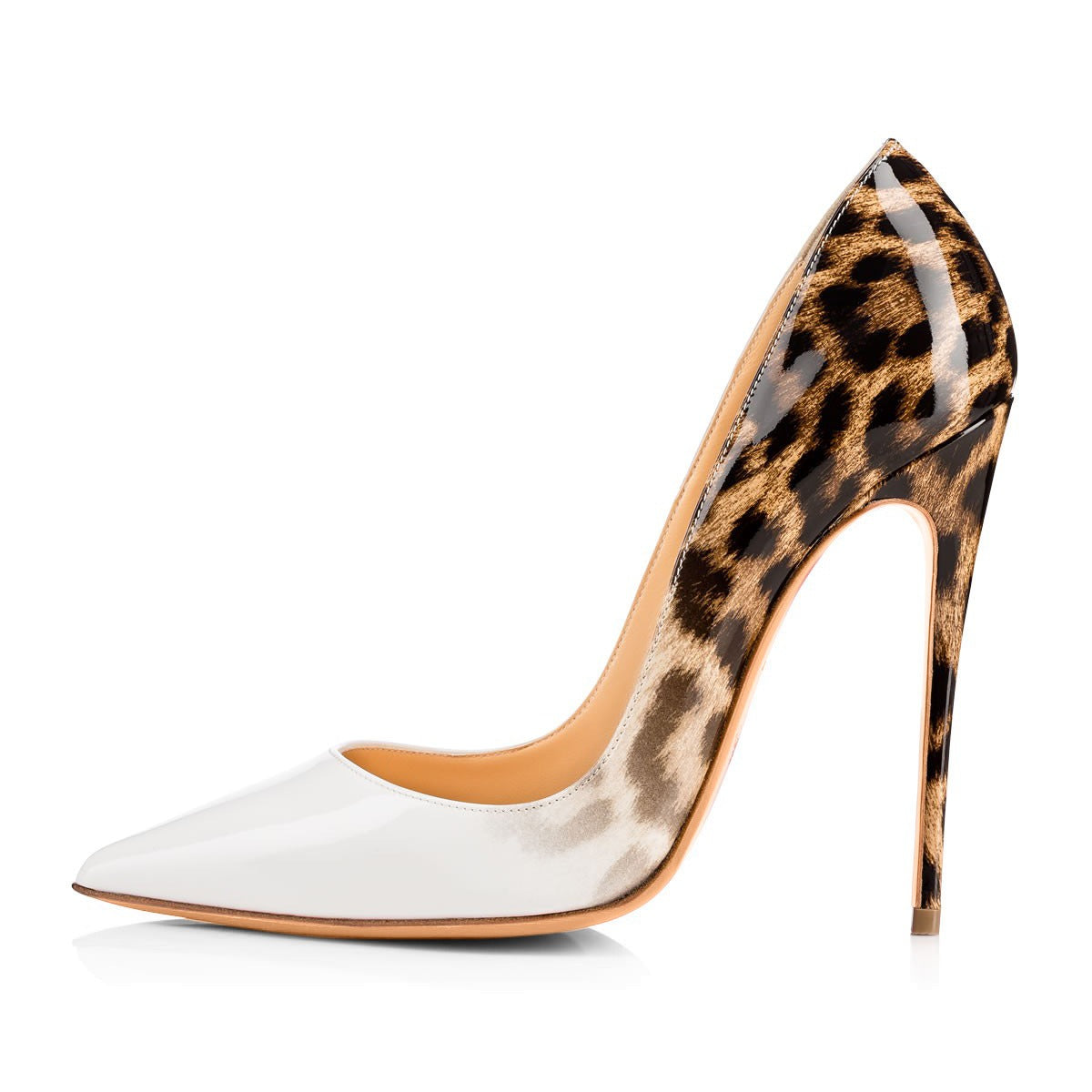 Leopard print gradient high heels - Novalito