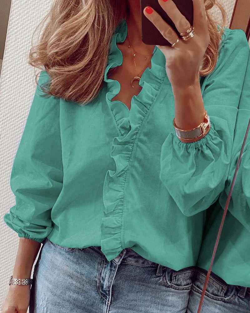 Long sleeved Ruffled Shirt - Novalito