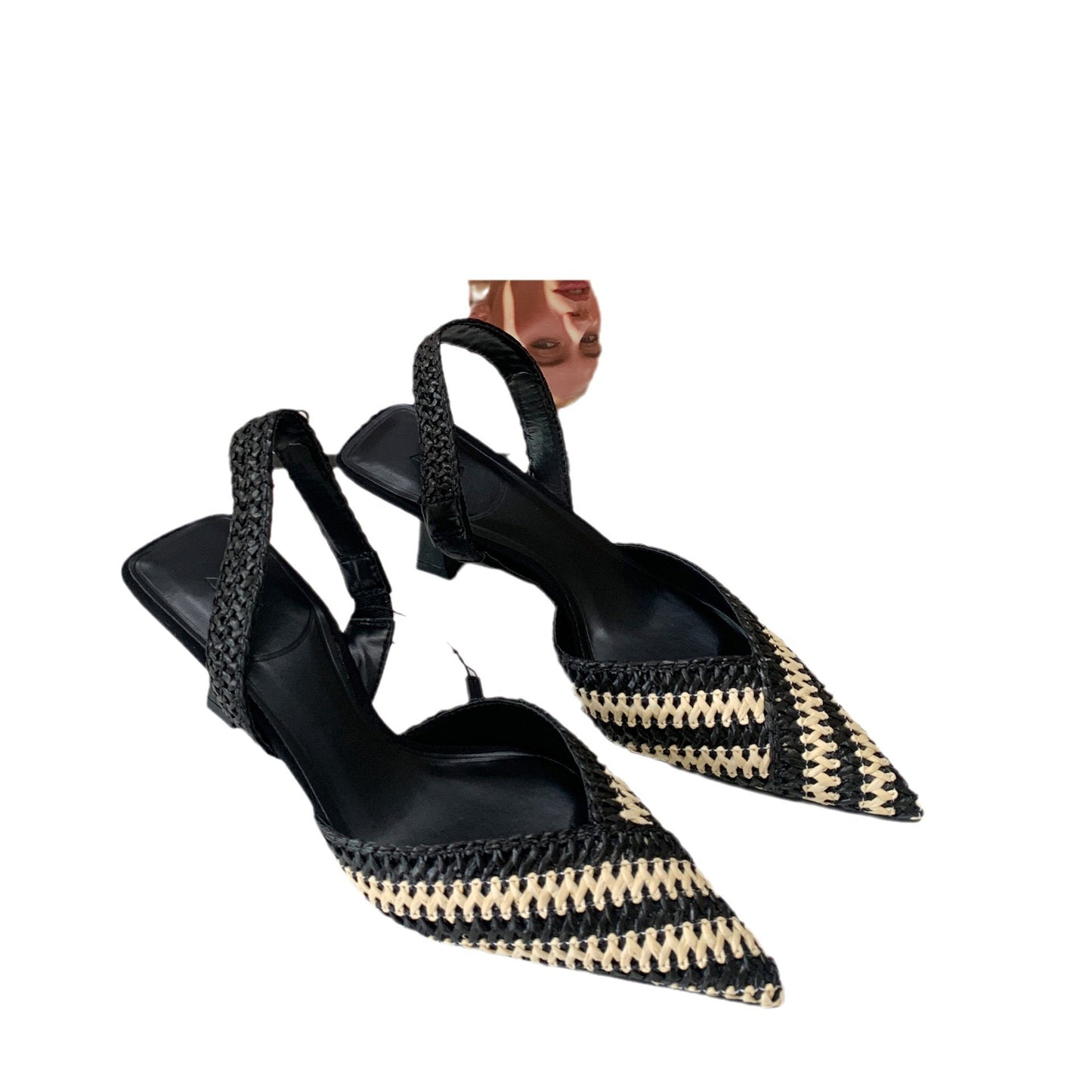 French braided high-end sling-back sandals - Novalito