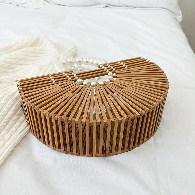 Handwoven Bamboo Joint Basket Bag - Novalito