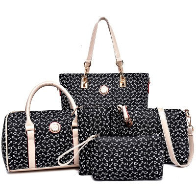 Fish bone patterned bag six piece set - Novalito