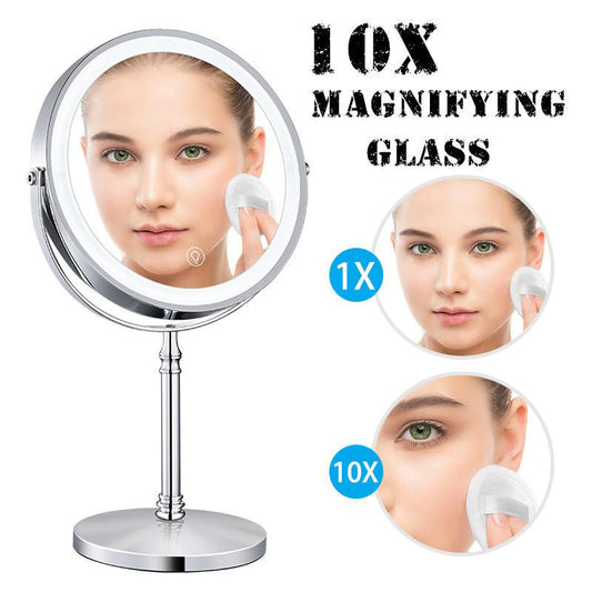 Magnifying Dual sided Mirror with Light - Novalito