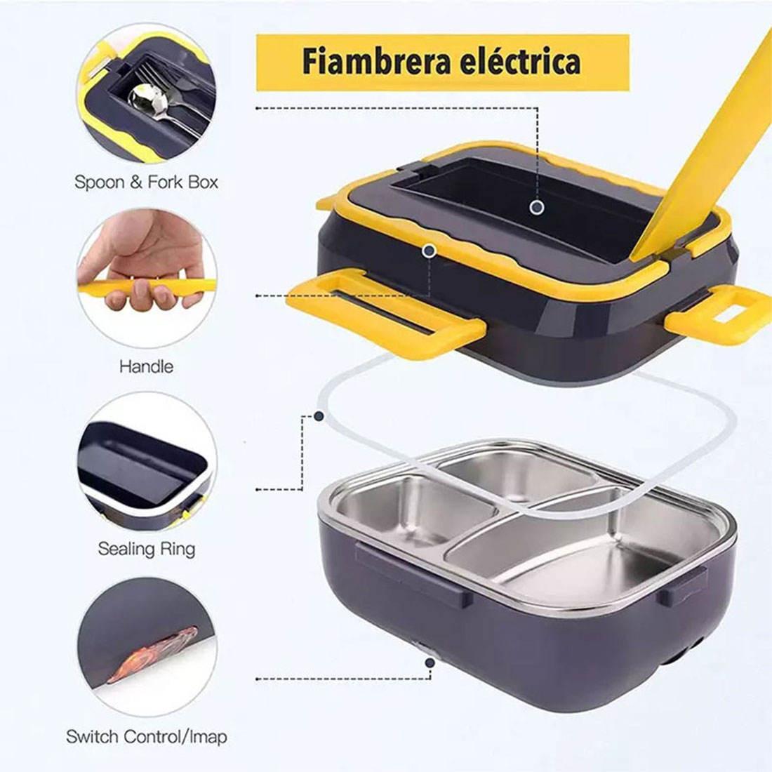 Heated Stainless Steel Lunchbox with Bag - Novalito