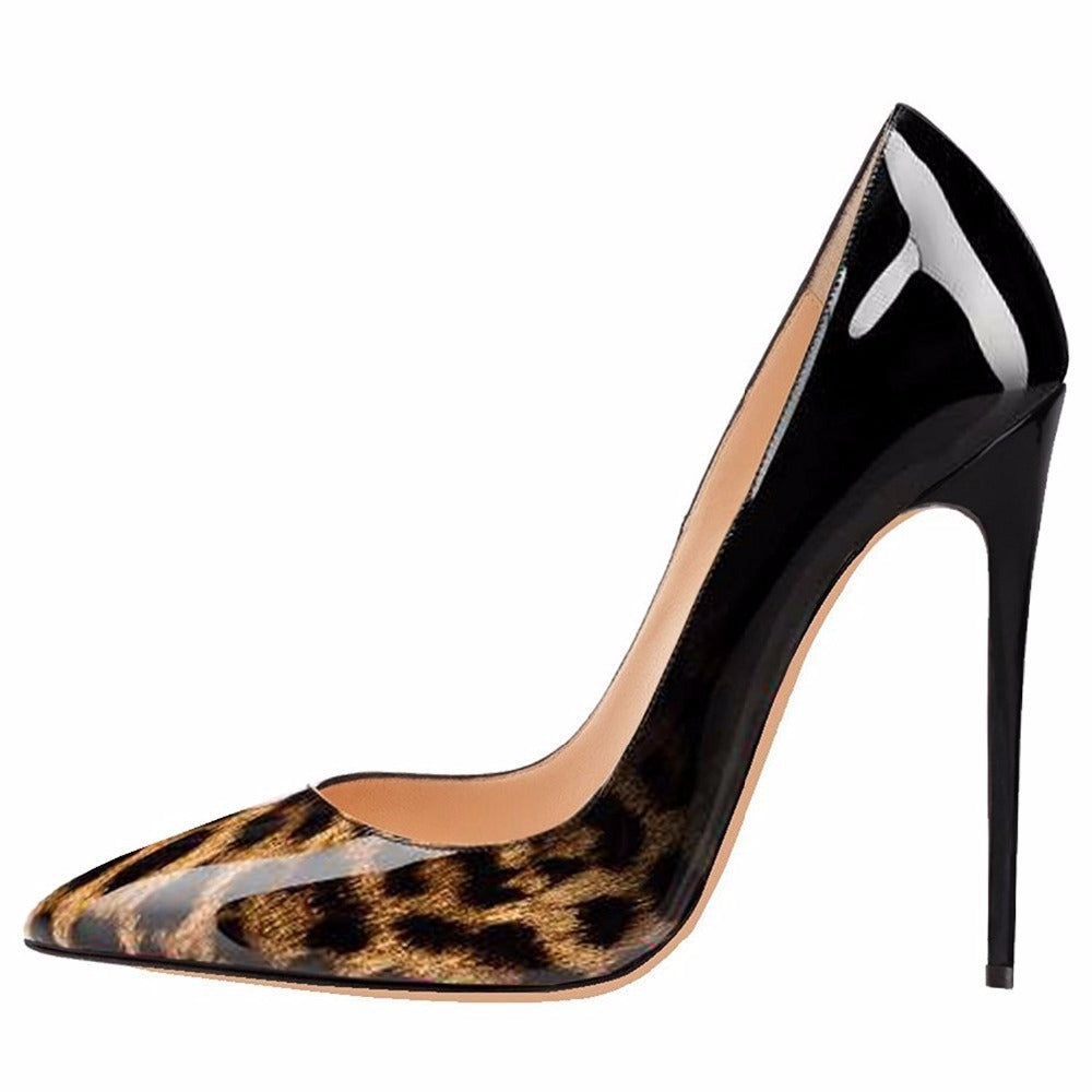 Leopard print gradient high heels - Novalito