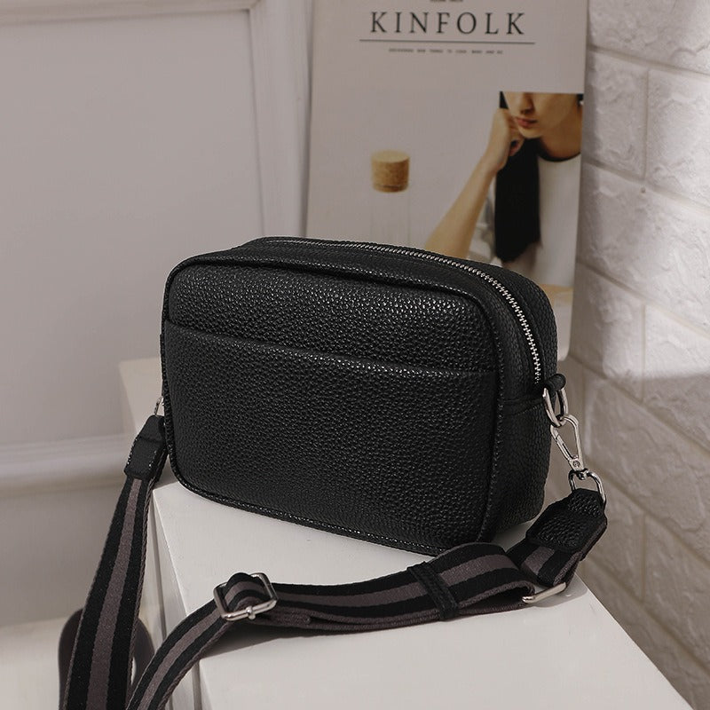 Solid PU Crossbody Small Shoulder Bag - Novalito