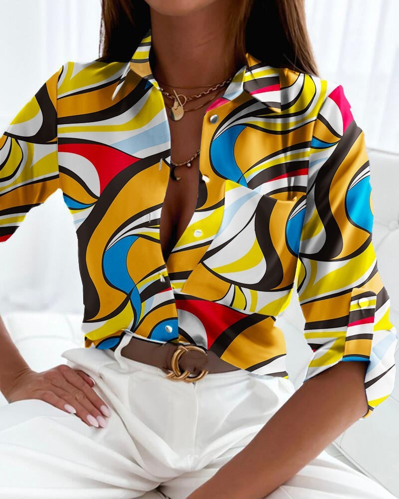 Long Sleeved Printed Shirt - Novalito