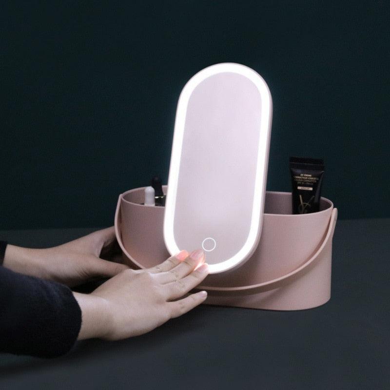 Portable Makeup Case With Led Light - Novalito