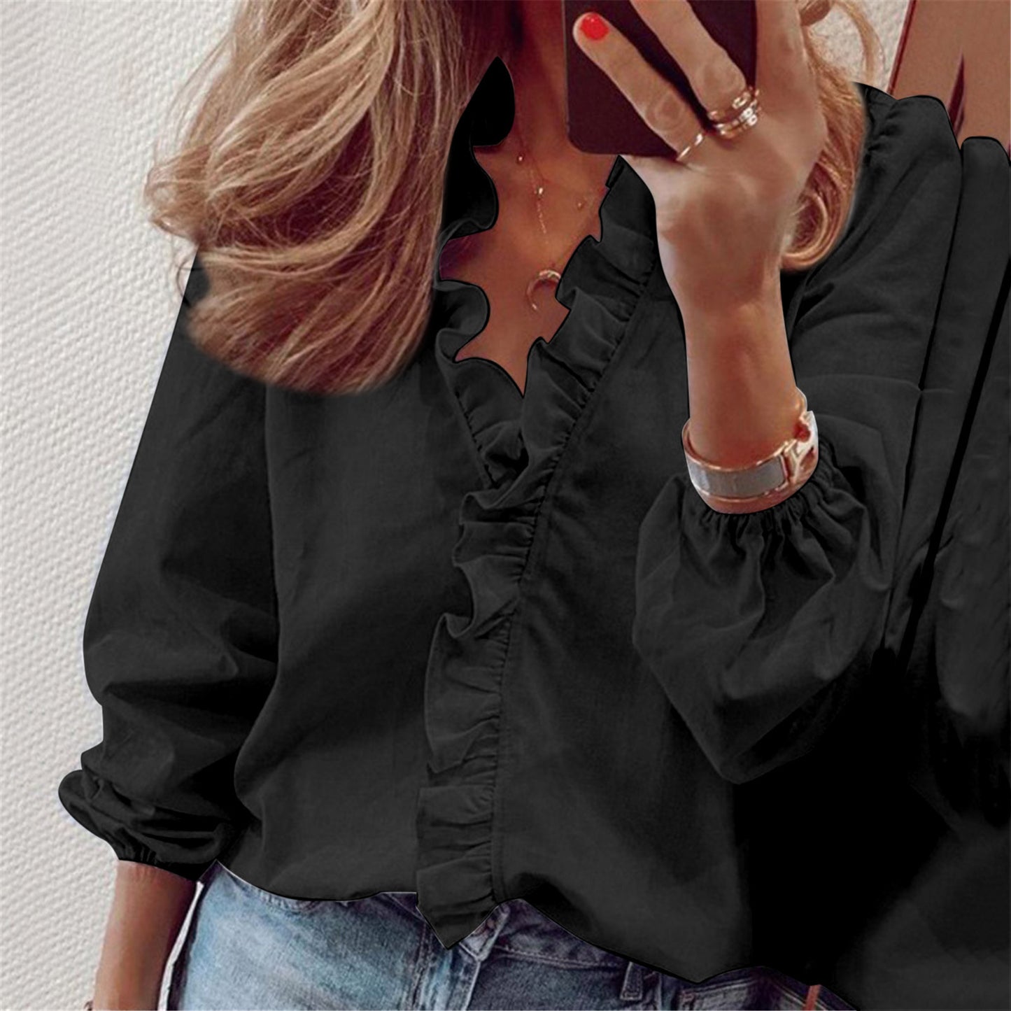 Long sleeved Ruffled Shirt - Novalito