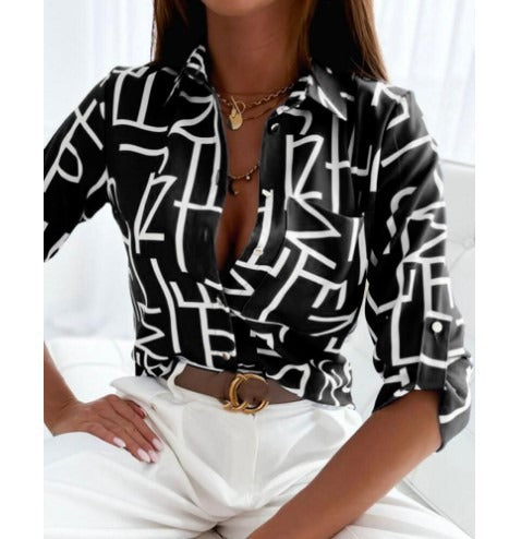 Long Sleeved Printed Shirt - Novalito