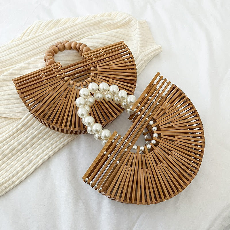 Handwoven Bamboo Joint Basket Bag - Novalito