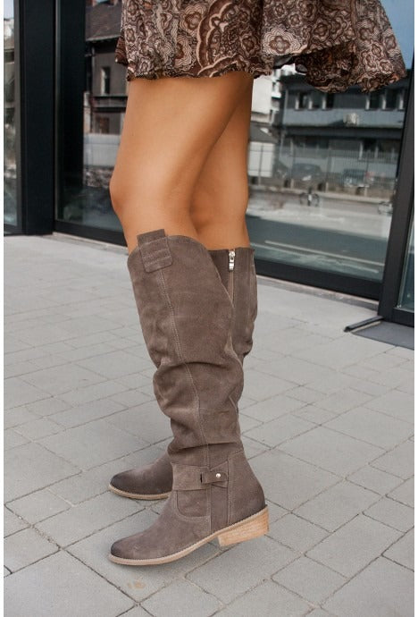 Winter Suede High Leg Boots - Novalito