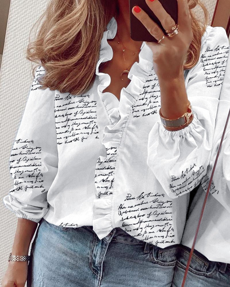 Long sleeved Ruffled Shirt - Novalito