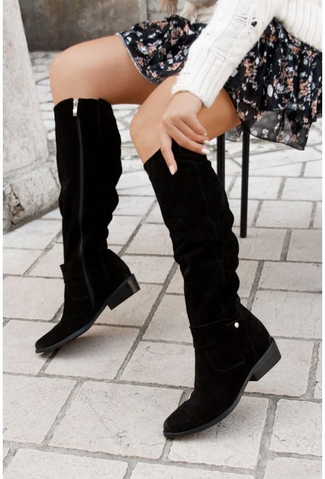 Winter Suede High Leg Boots - Novalito